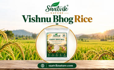 Saatvik Nature Vishnu Bhog Rice Banner Saatvik Nature Vishnu Bhog Rice Banner
